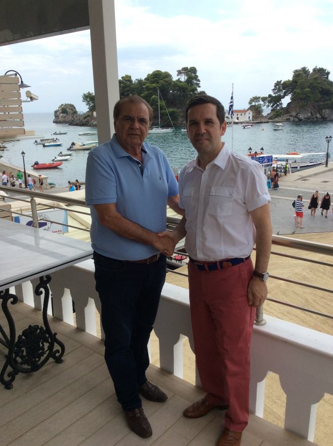 Ο Δήμαρχος Πάργας κ. Αντώνης Νάστας συναντήθηκε τον  Πρόεδρο του Παγκόσμιου Συμβουλίου Ηπειρωτών Εξωτερικού κ. Χρυσόστομο Δήμου.